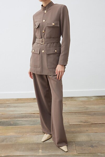TERZİ DÜKKANI Rına Crepe - Pocket and Trousers Set Etup