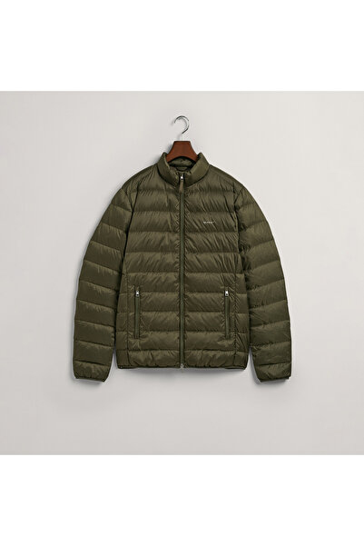 Gant Erkek Yeşil Dik Yaka Kapitone Mont