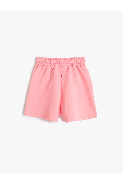 Koton Cotton Basic Shorts - With Waist Tie and Pockets