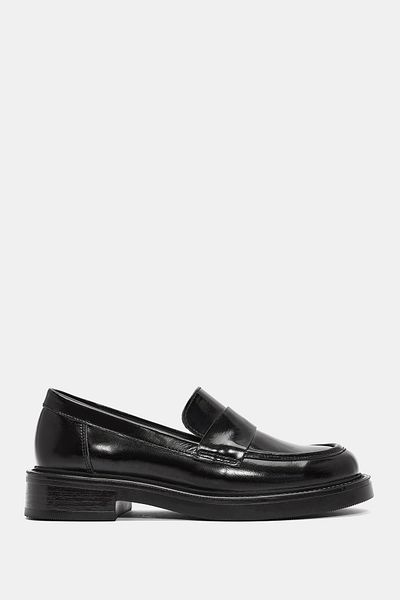 Bestyle Marty Women's Black Genuine Leather Loafer