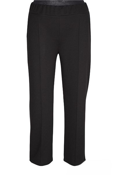 Hermevsim Hesna Women's Nazlı Winter Plus Size Unlined Black Trousers