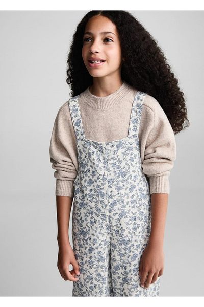 MANGO Kids Jumpsuit mit Blumenmuster
