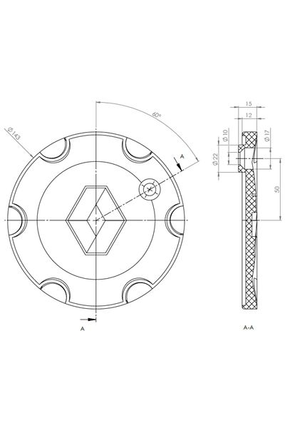 swordslife Megane 2 16 Inch Wheel Hub (Single)