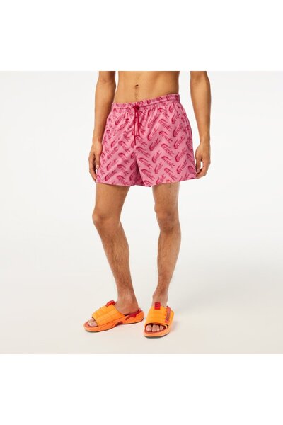 Lacoste Essentials Erkek Pembe Deniz Şortu