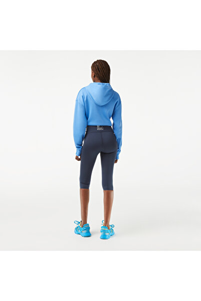 Lacoste Active Kadın Slim Fit Baskılı Lacivert Tayt