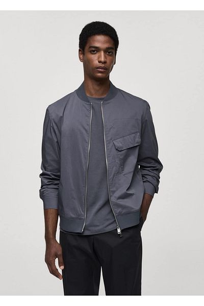 MANGO Man Μπουφάν Bomber με τσέπες