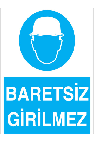 Baretsiz Girimez Uyarı Tabelası - 20x30 Alüminyum Kompozit Panel - KKB5