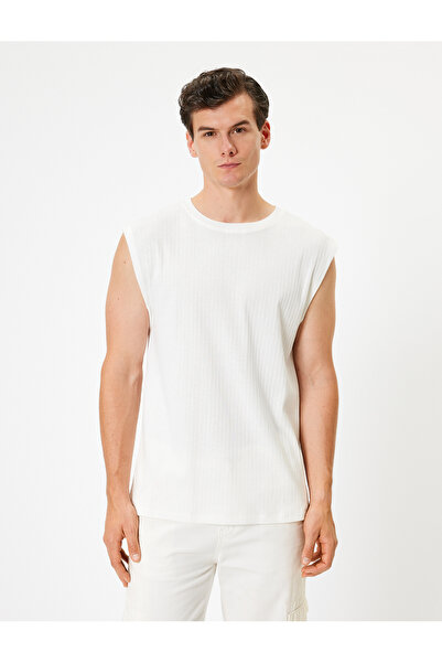 Koton Crew Neck Cotton Sleeveless T-Shirt - Basic