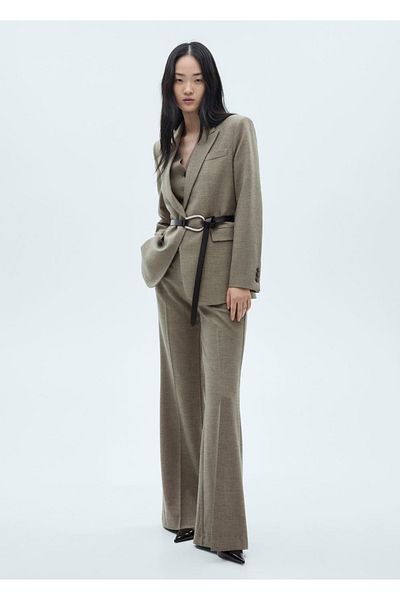 MANGO Woman Spanish Long Suit Pants