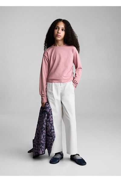 MANGO Kids Detailliertes T-Shirt mit Kordelzug