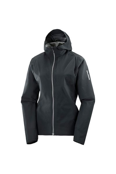 Salomon Bonatti Trail Jkt W معطف واق من المطر للجري للنساء باللون الأسود للنساء LC2175400