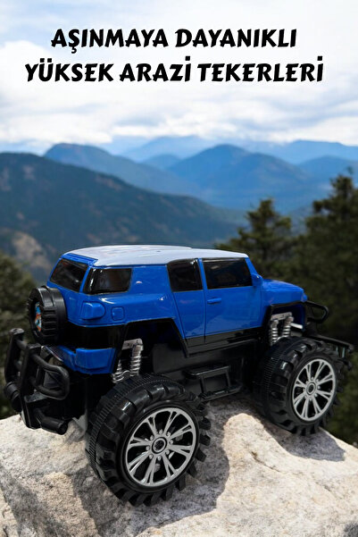 YILDIRIM OYUNCAK 1:18 Uzaktan Kumandalı Şarjlı Rock Crawler Işıklı Oyuncak Araba 23 cm