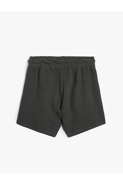 Koton Cotton Basic Shorts - Waist Tied