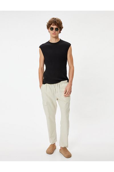 Koton Crew Neck Camisole Cotton Sleeveless T-Shirt