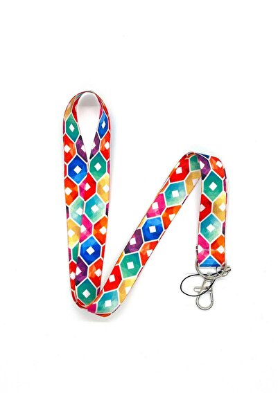 Sağlıkçı Shopping Curea pentru carduri cu șnur pentru gât cu tematică hexagon...