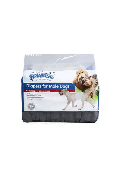 Pawise Disposable Male Dog Diapers Black S Zrnet