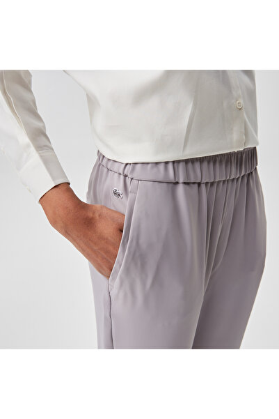 Lacoste Kadın Tapered Fit Gri Pantolon