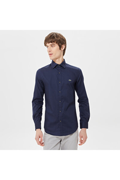 Lacoste Erkek Slim Fit Lacivert Gömlek