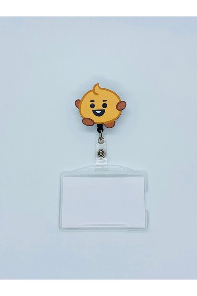 Sağlıkçı Shopping Bt21 حامل بطاقات يويو ذو طابع شوكي حامل شارة يويو