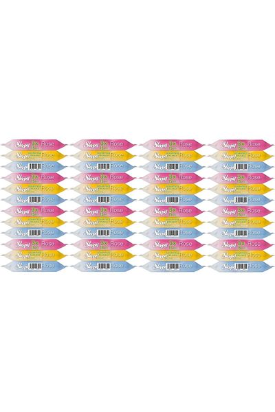 Sleepy 15 Sheets Wet Towel Pocket Wipes - Travel Pk Rose/Garden (Set of 48) - 720 Sheets