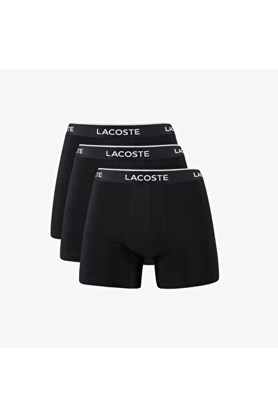 Lacoste Erkek 3'lü Siyah Boxer