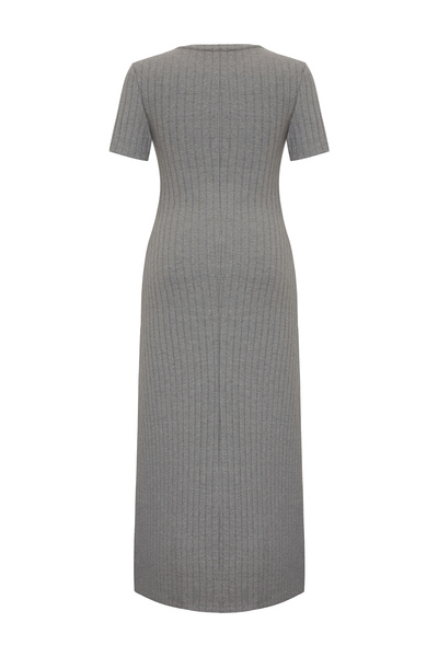 Mudo A FORM KISA KOLLU UZUN ELBİSE