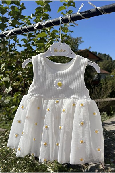 Nayinom فستان بناتي منقوش بنقشة البابونج