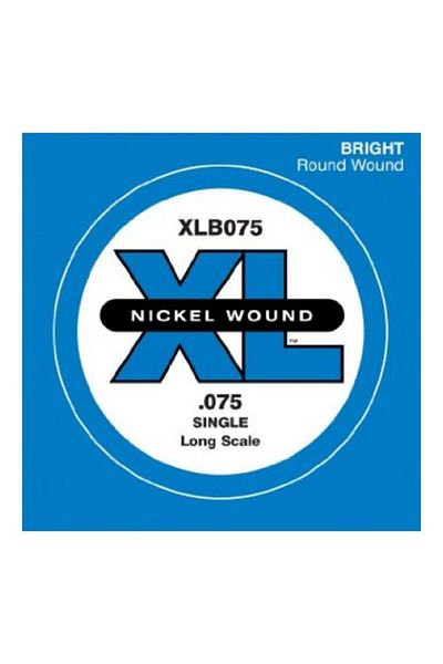 Daddario Xlb075 - Bass Guitar Single String, Nickel Wound - 0.075 Ga, Round Woundlon