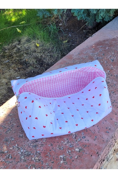 fanem %100 El Yapımı Saç Şekillendirici Çantası, Seyehat Çantası XL boy Organ...