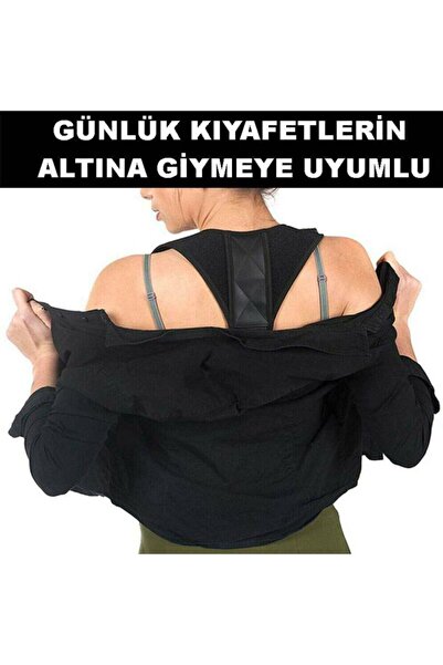 EquinoxMall Leather Patterned Unisex Orthopedic Shoulder Corset - Belted