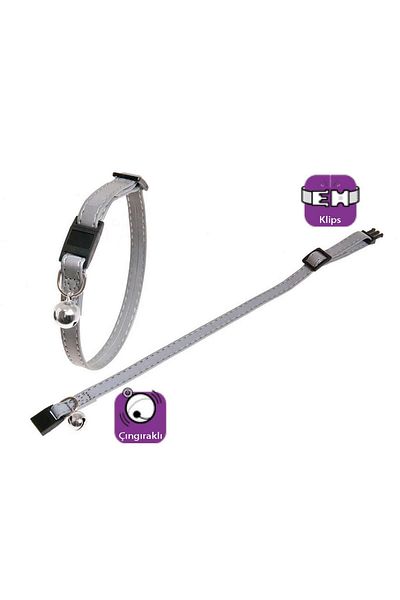 Karlie Karlıe Reflective Cat Collar Chime. 30cm Silver 492113