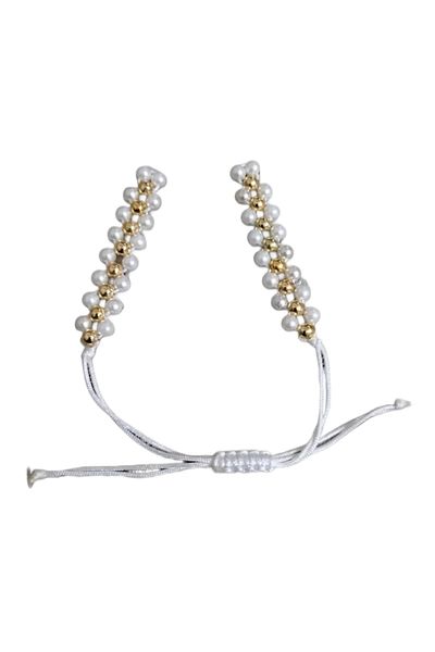 Arjew Quarter Half Insertable Pearl and Doreli Bracelet