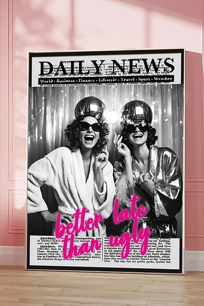 Taranist Poster din hârtie Gros Articole Disco Ball Disco Ball Girl Party Entertainment