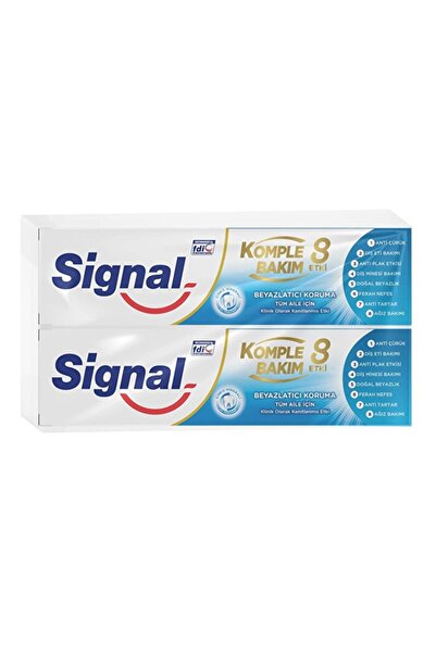 Signal - معجون أسنان - عناية كاملة 8 تأثيرات - 2x75 مل