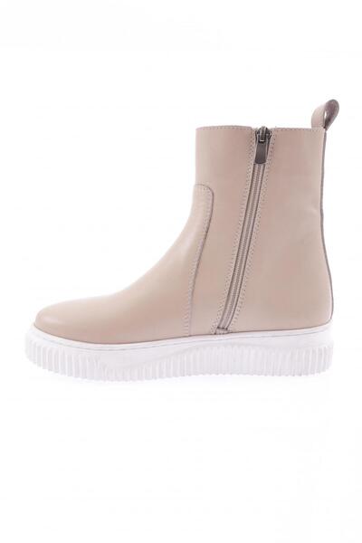 DGN 2208-771-22k Γυναικείες μπότες από γνήσιο δέρμα μπεζ