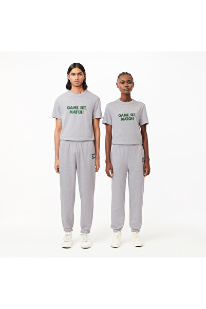 Lacoste Unisex Relaxed Fit Gri Eşofman Altı