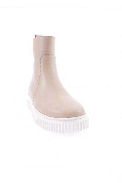 DGN 2208-771-22k Γυναικείες μπότες από γνήσιο δέρμα μπεζ