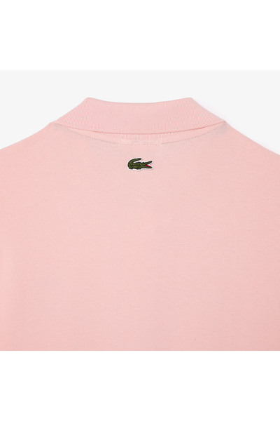 Lacoste Signature Unisex Regular Fit Baskılı Pembe Polo