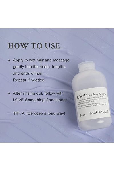 Davines شامبو تنظيف لطيف فعال مضاد للتجاعيد: LOVE/Smoothing 250 مل ECBEAUTYQ13