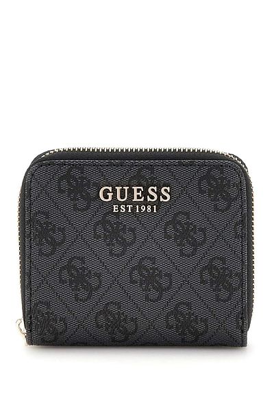 Guess Portofel mic cu fermoar ECO ERICA SLG pentru femei - negru