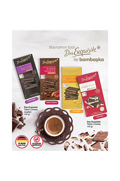 Das Exquisite - Bitter Çikolata - Kahveli - 100 G