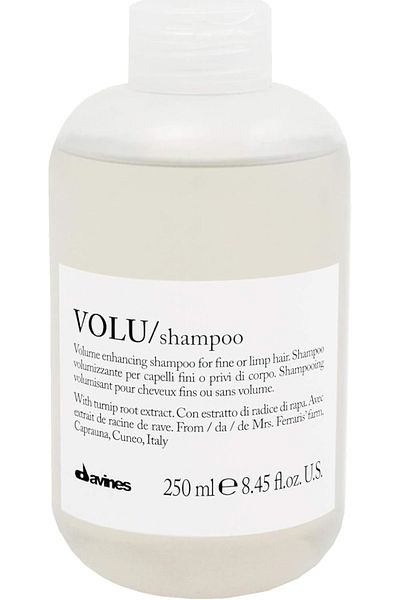 Davines شامبو الحجم واللمعان بخلاصة اللفت للشعر الخالي من الحياة: VOLU 8.45 fl.oz. BEAUTYSECRETSQ7