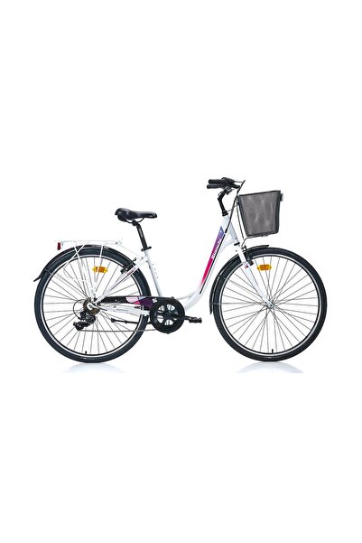 Bianchi Rainbow 28 V Fren 7 Vites 28 Jant Şehir Bisikleti Beyaz Mor Fuşya 43 ...
