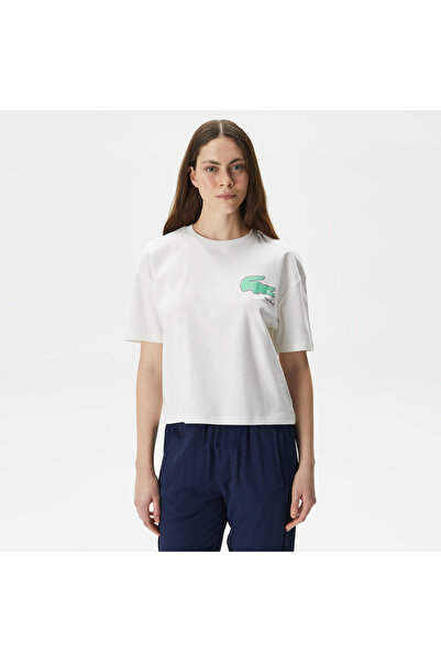 Lacoste Classic Kadın Beyaz T-Shirt