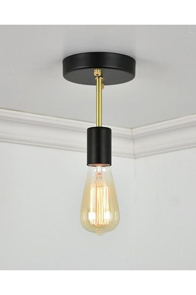 RİOLİGHT Retro, Modern, Vintage 1Xe27 Metal Plofonier Chandelier Not Including the Bulb in the Price.