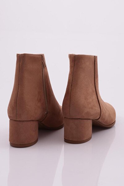 DGN Dámské semišové boty na podpatku se špičatou špičkou 291918212674