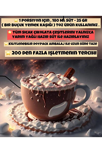 coffee Naturelle Sıcak Çikolata 1 Kg - 1000 Gr " Premıum Qualıty "