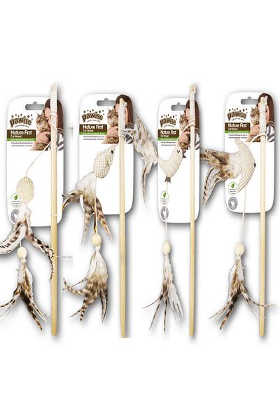 Pawise Nature First Cat Fishing Rod 35.5X9.5 cm Hnzrn