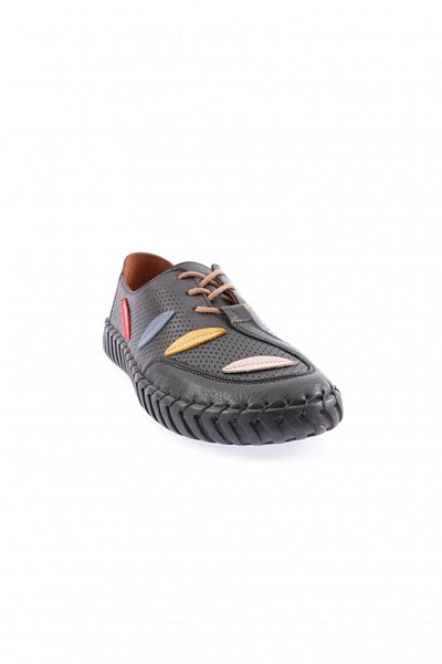 DGN Pantofi ocazional din piele de damă Black Saddler