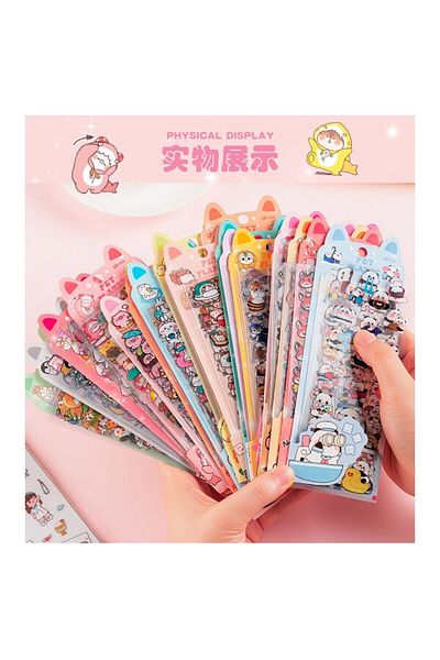 İthal O10-10 Sheets Kawaii Pet Sticker a - Number : 1